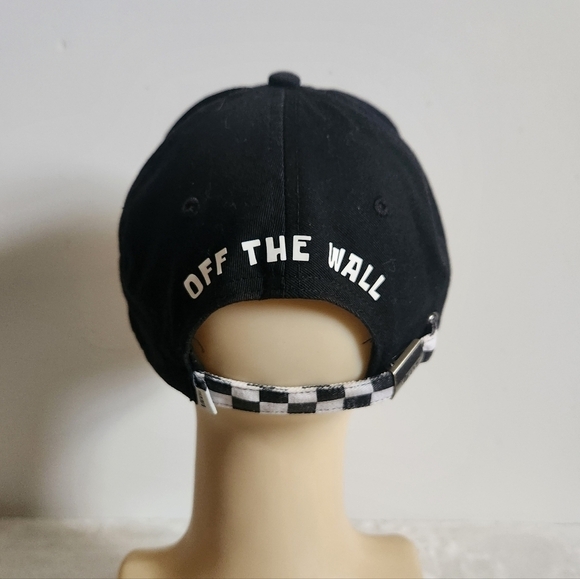 Vans x SpongeBob Court Side Dad Black White Checkered Hat Cap - Picture 9 of 15